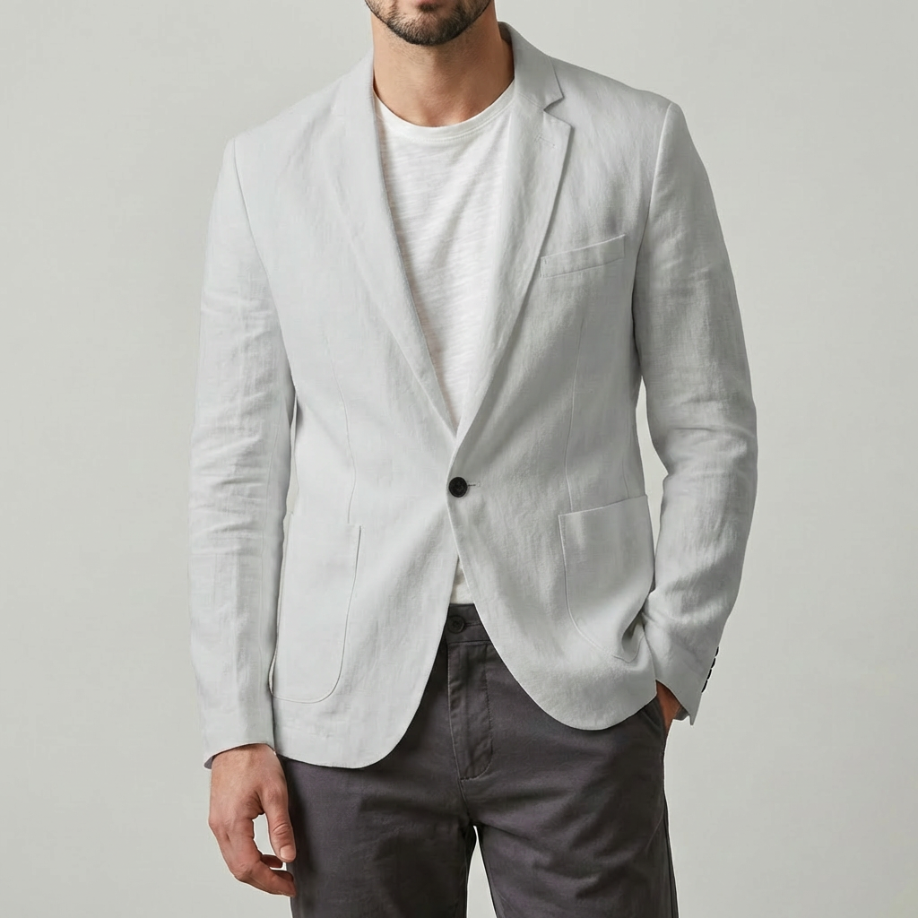 Blazer de lino elegante y casual para hombres