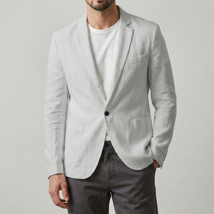 Blazer de lino elegante y casual para hombres