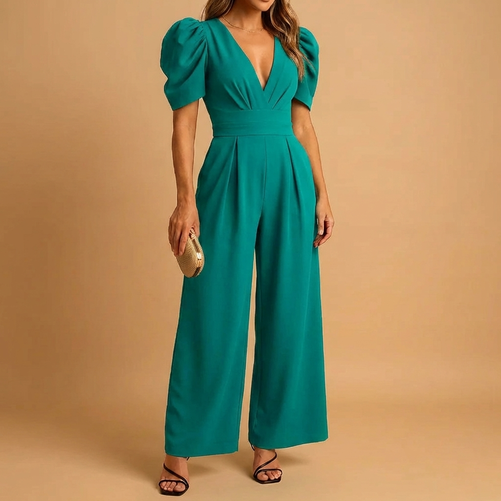 Mono con Manga Abullonada Flattering para Mujeres