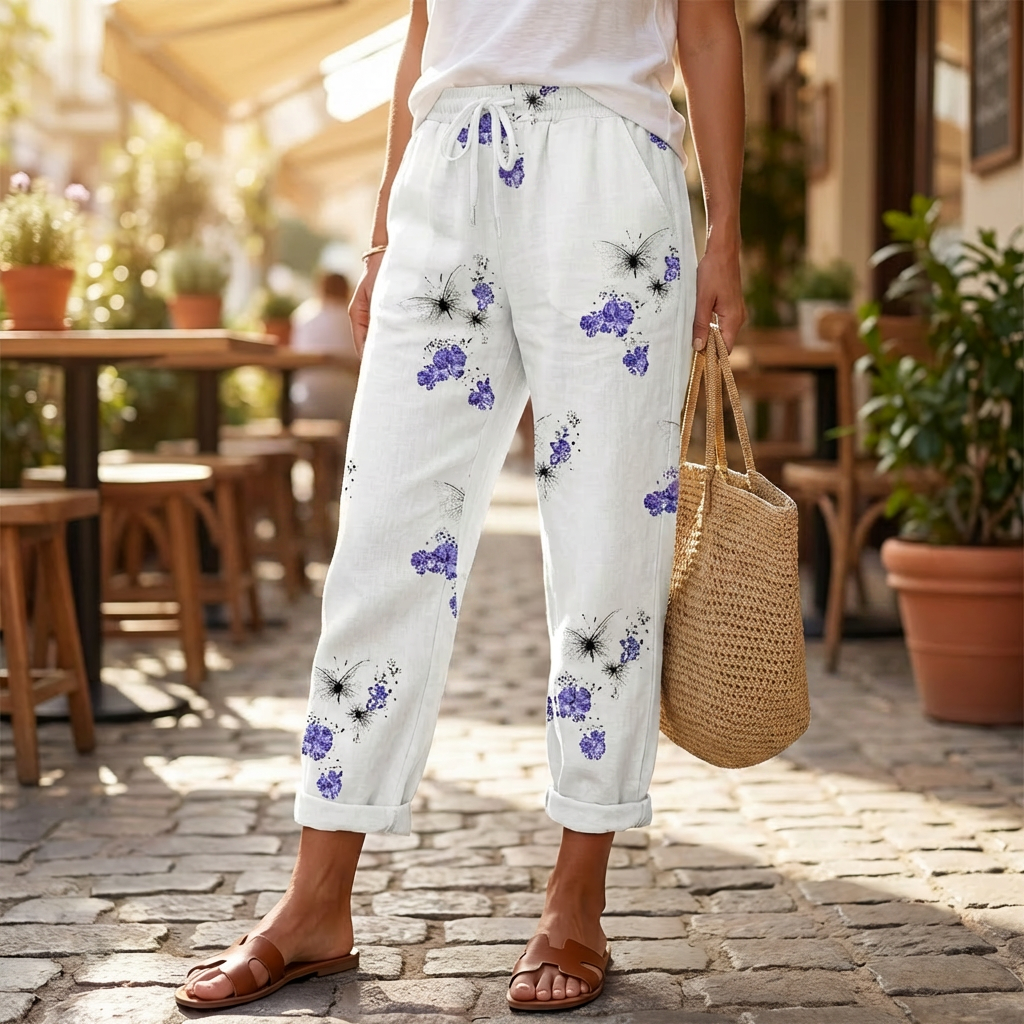 Pantalones Impresos Sueltos para Mujeres