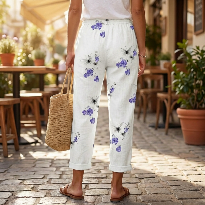Pantalones Impresos Sueltos para Mujeres
