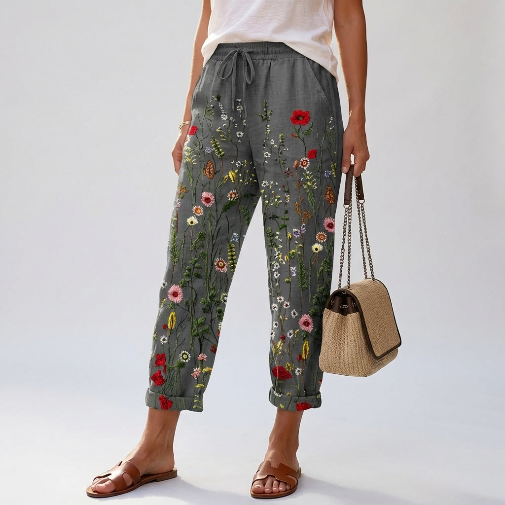 Pantalones Impresos Sueltos para Mujeres