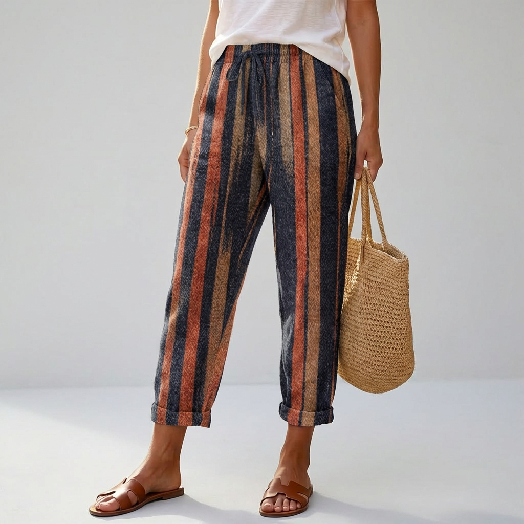 Pantalones Impresos Sueltos para Mujeres