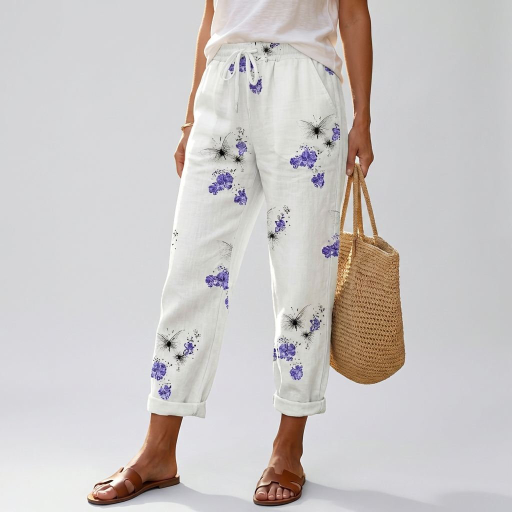 Pantalones Impresos Sueltos para Mujeres