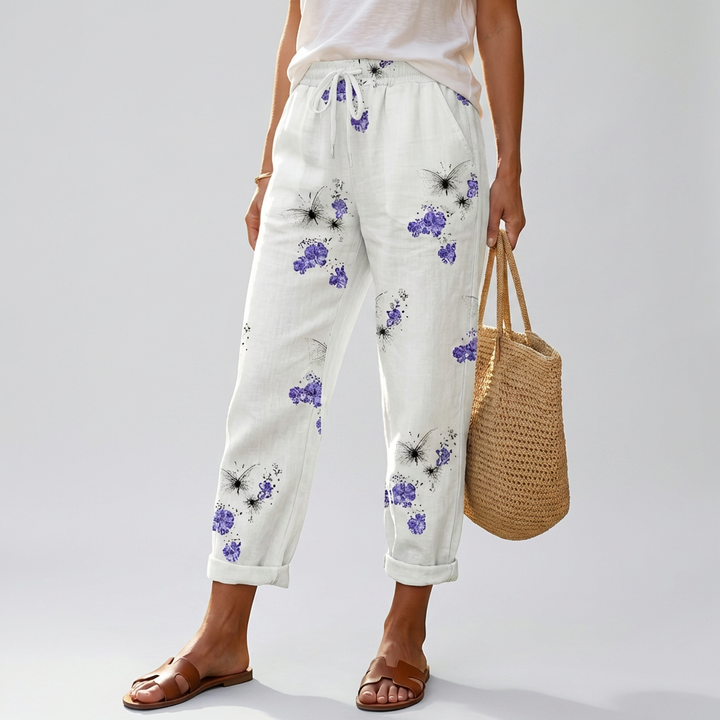 Pantalones Impresos Sueltos para Mujeres