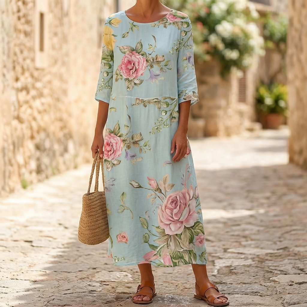 Vestido de Verano Floral Elegante para Mujeres