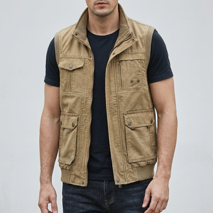 Chaleco Utilitario Multi-Bolsillo para Hombres