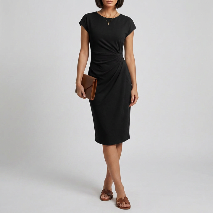 Vestido de Lazo Asimétrico para Mujeres
