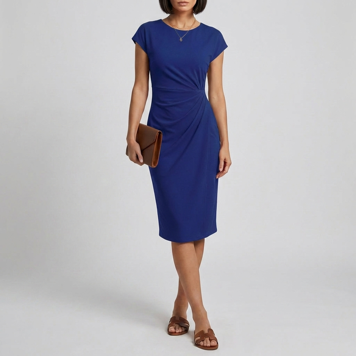 Vestido de Lazo Asimétrico para Mujeres