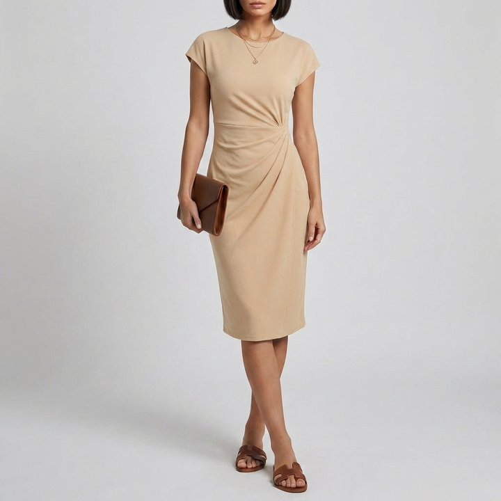 Vestido de Lazo Asimétrico para Mujeres