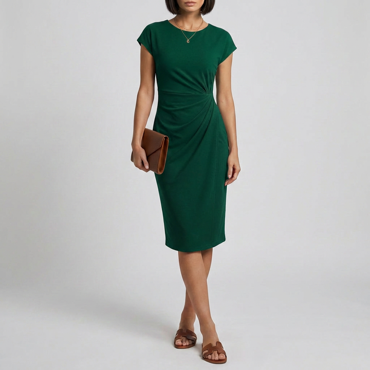 Vestido de Lazo Asimétrico para Mujeres