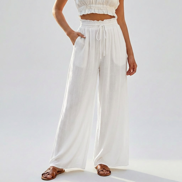 Falda Pantalones Casual Verano con Cintura Elástica