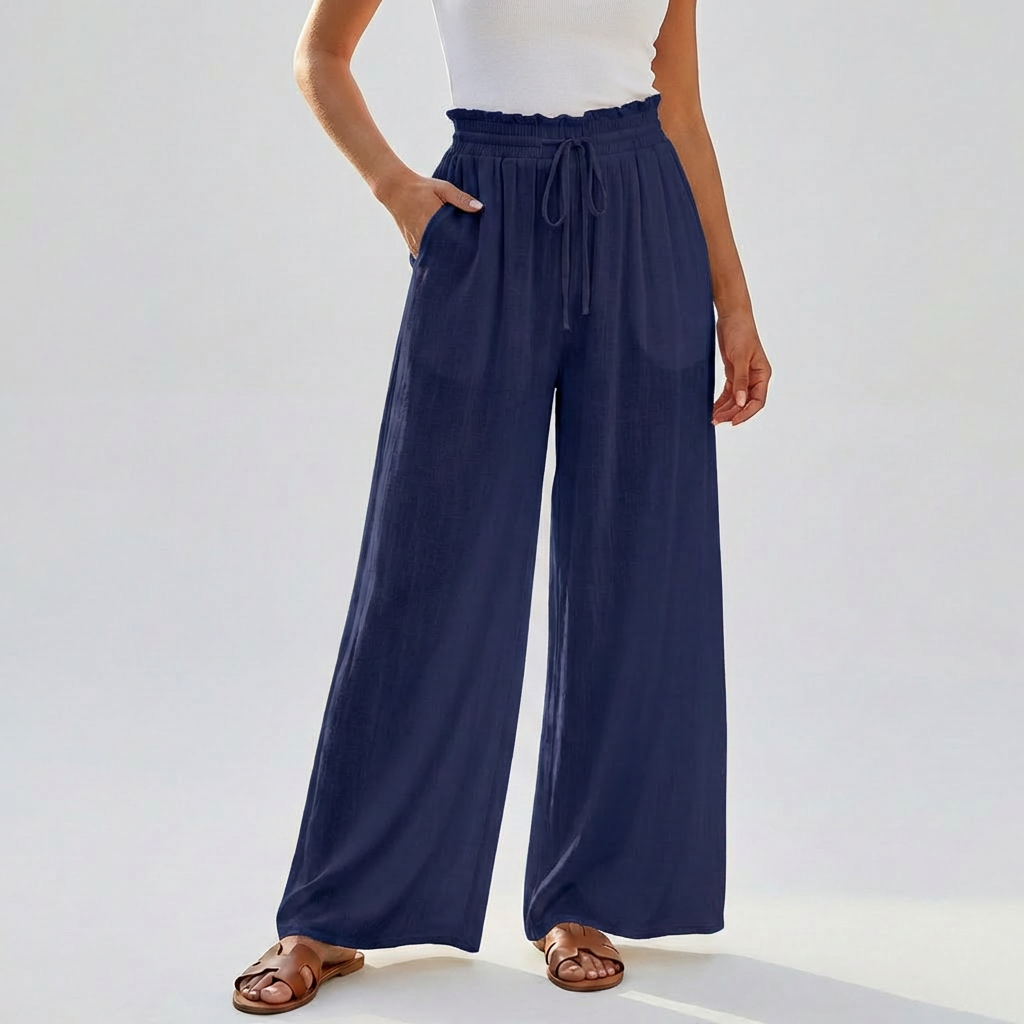 Falda Pantalones Casual Verano con Cintura Elástica
