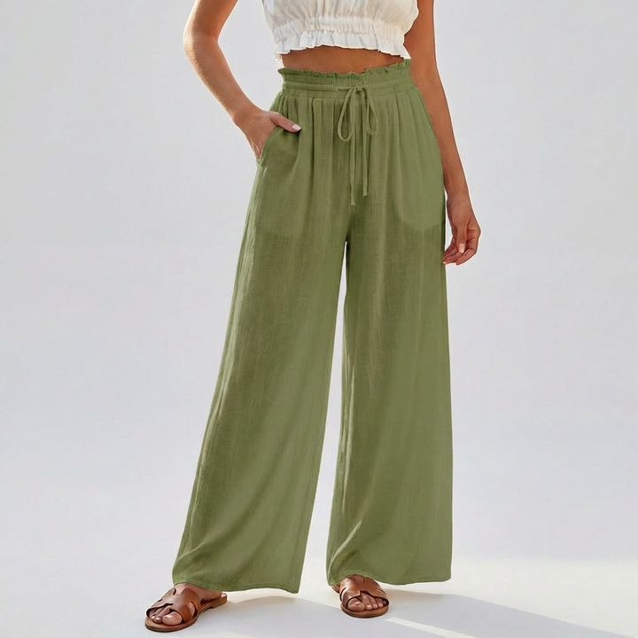 Falda Pantalones Casual Verano con Cintura Elástica