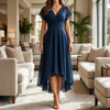 Vestido de Noche de Chifón Elegante y Atemporal para Mujeres