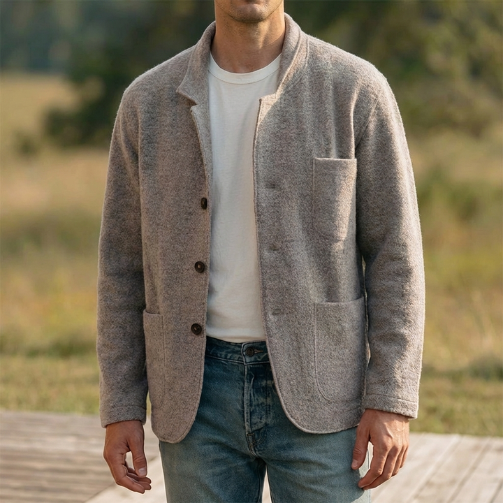Blazer Casual A Cuadros Para Hombres