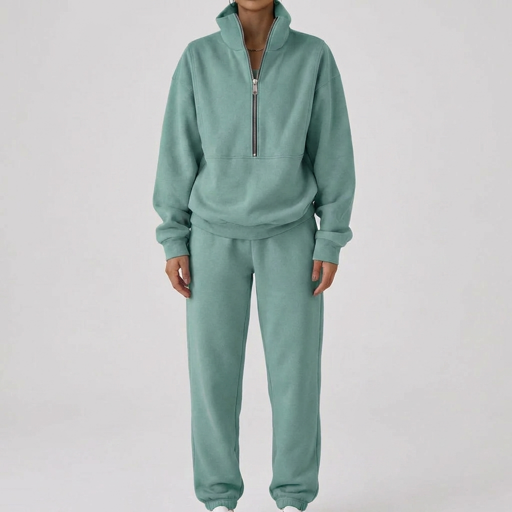 Sudadera Cómoda con Cremallera para Mujeres