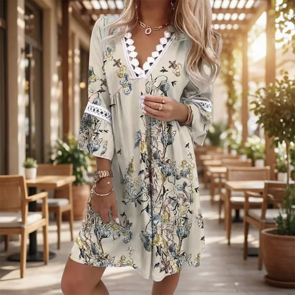 Vestido Suelto Impreso Estiloso