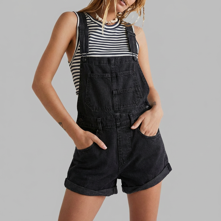 Mono Denim Sin Mangas Casual Chic