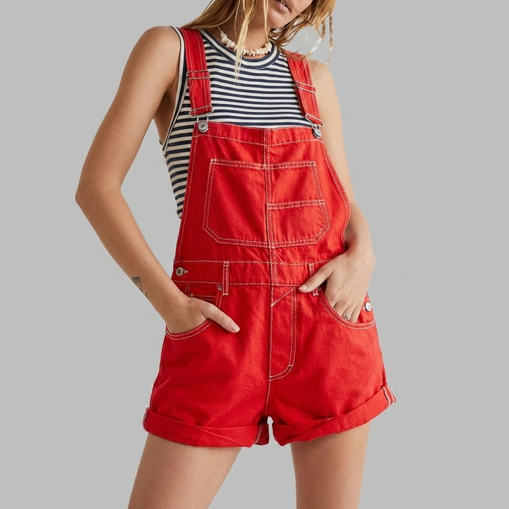 Mono Denim Sin Mangas Casual Chic