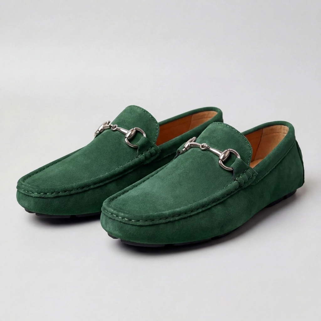Mocasín con Acento Metálico para Hombres