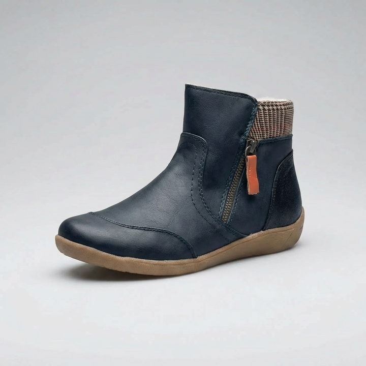 Botas de Invierno con Cremallera Media Tobillo