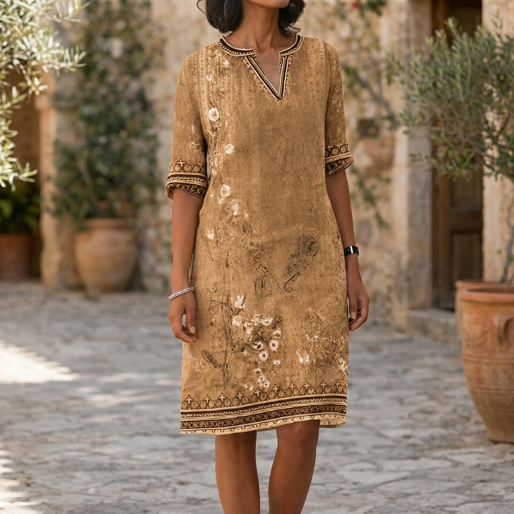 Vestido Boho Floral con Volantes de Esfuerzo y Comodidad