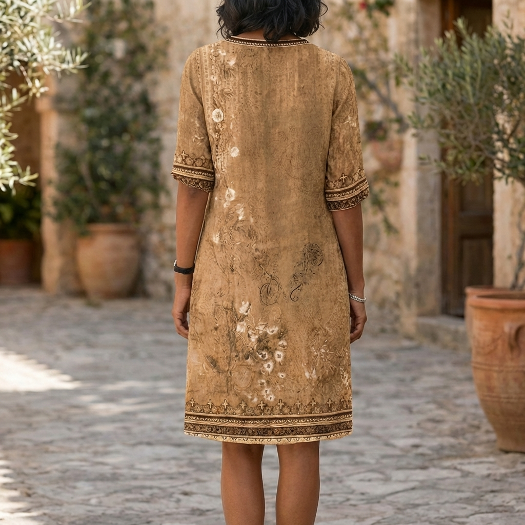 Vestido Boho Floral con Volantes de Esfuerzo y Comodidad