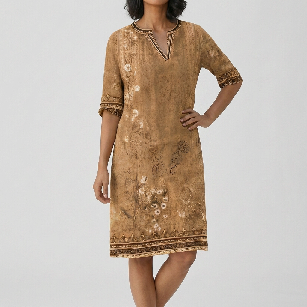 Vestido Boho Floral con Volantes de Esfuerzo y Comodidad