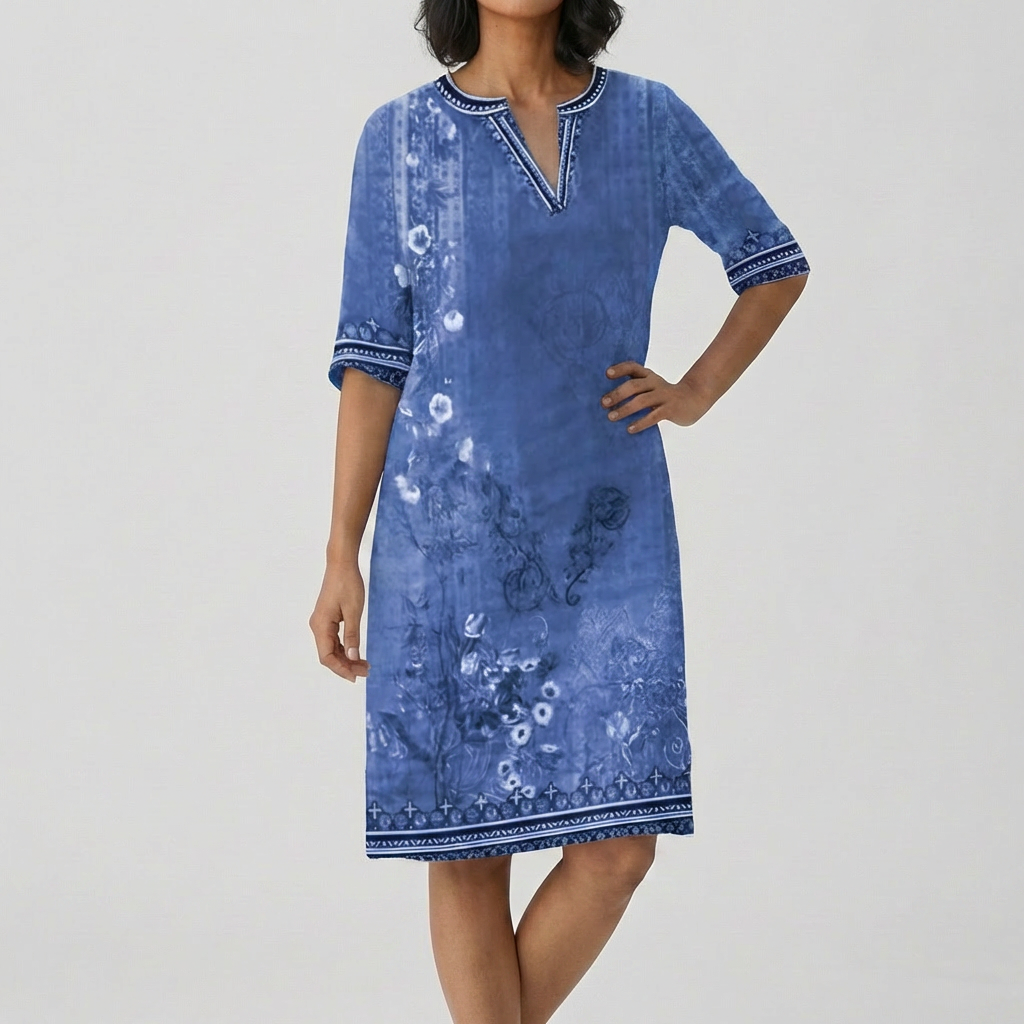 Vestido Boho Floral con Volantes de Esfuerzo y Comodidad