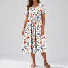 Vestido de Verano con Volantes Florales Vintage para Mujeres