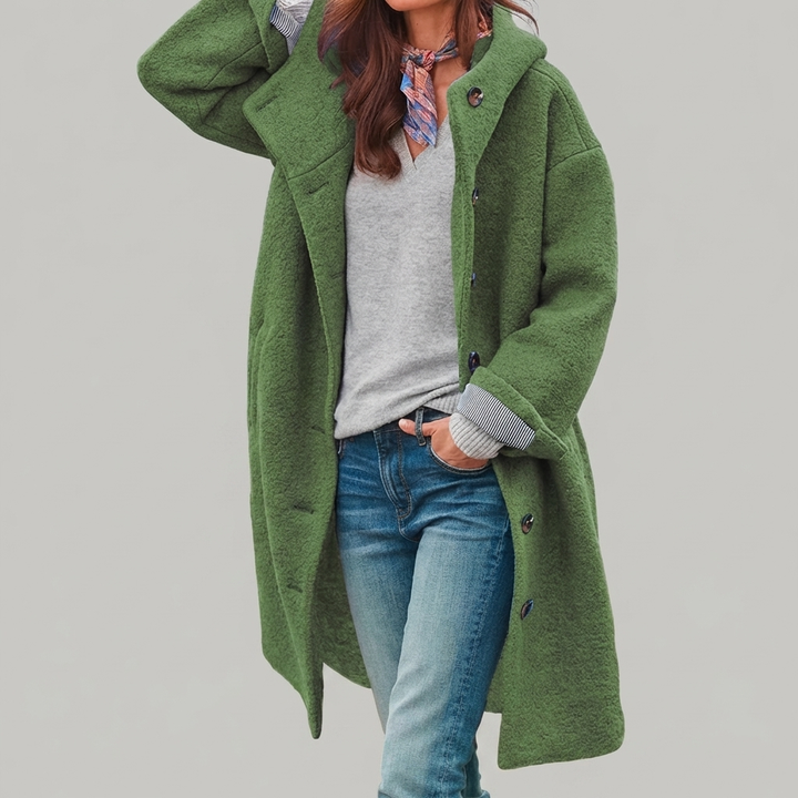 Abrigo de Invierno con Capucha para Mujeres