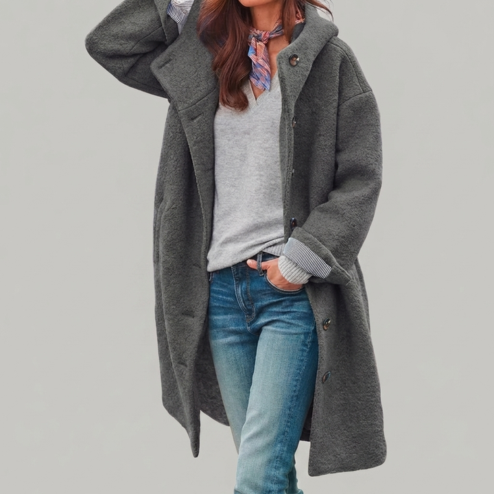 Abrigo de Invierno con Capucha para Mujeres