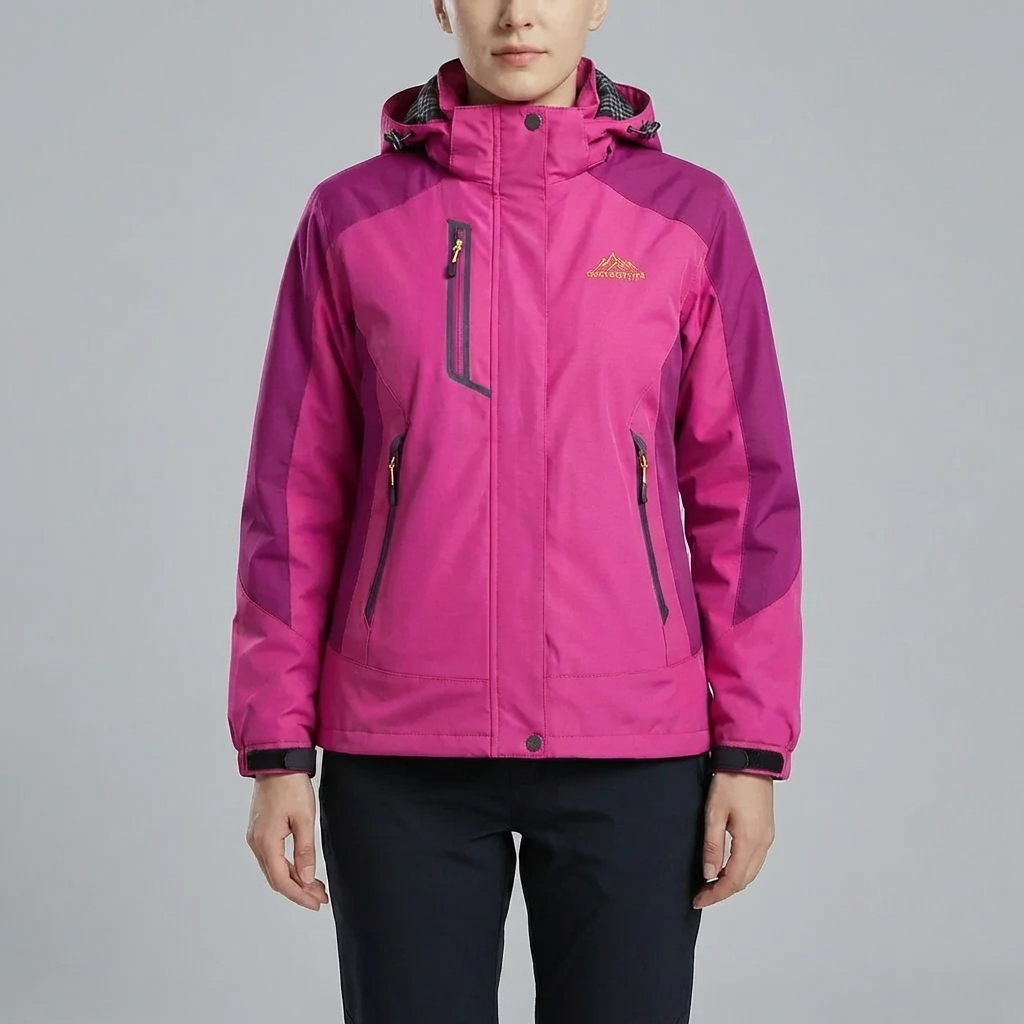 Chaqueta Exterior con Capucha a Prueba de Viento para Mujeres