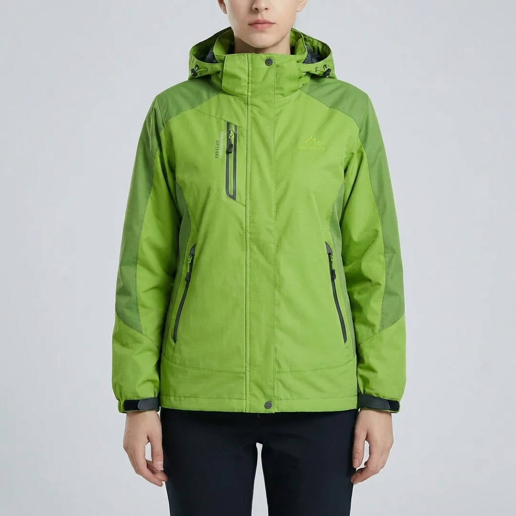Chaqueta Exterior con Capucha a Prueba de Viento para Mujeres