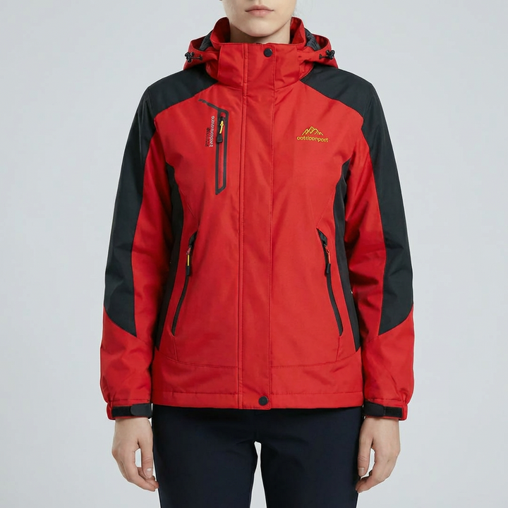 Chaqueta Exterior con Capucha a Prueba de Viento para Mujeres