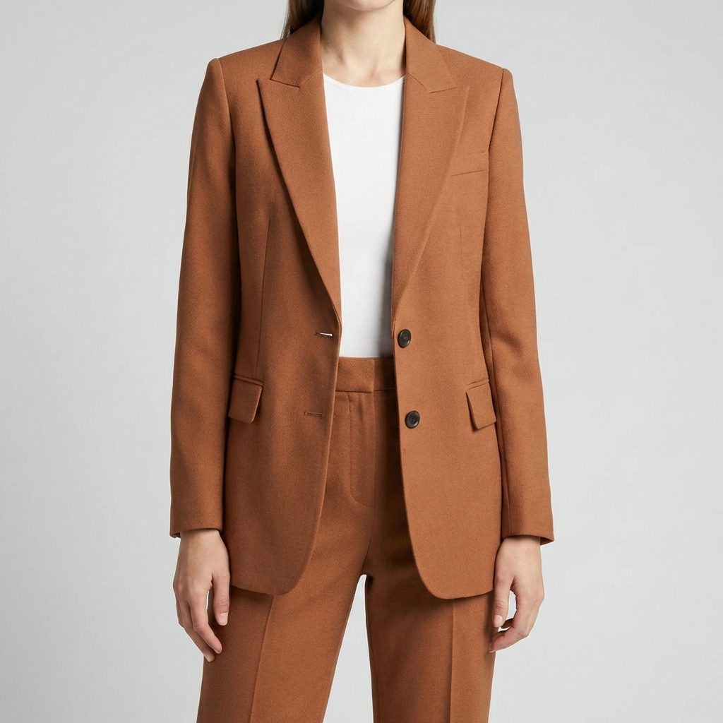 Conjunto de Blazer Estructurado y Pantalones para Mujeres