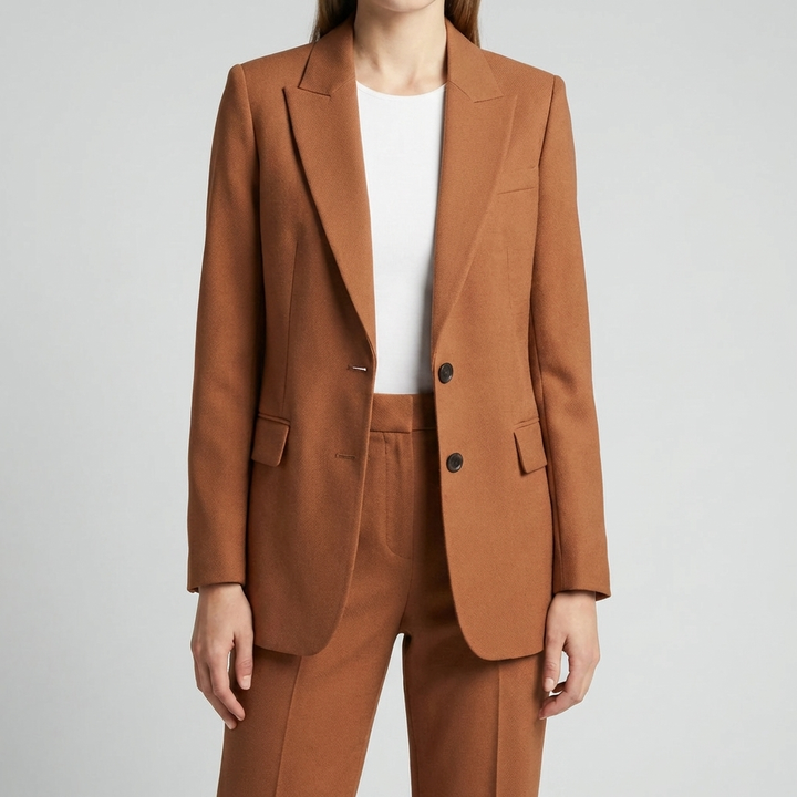 Conjunto de Blazer Estructurado y Pantalones para Mujeres