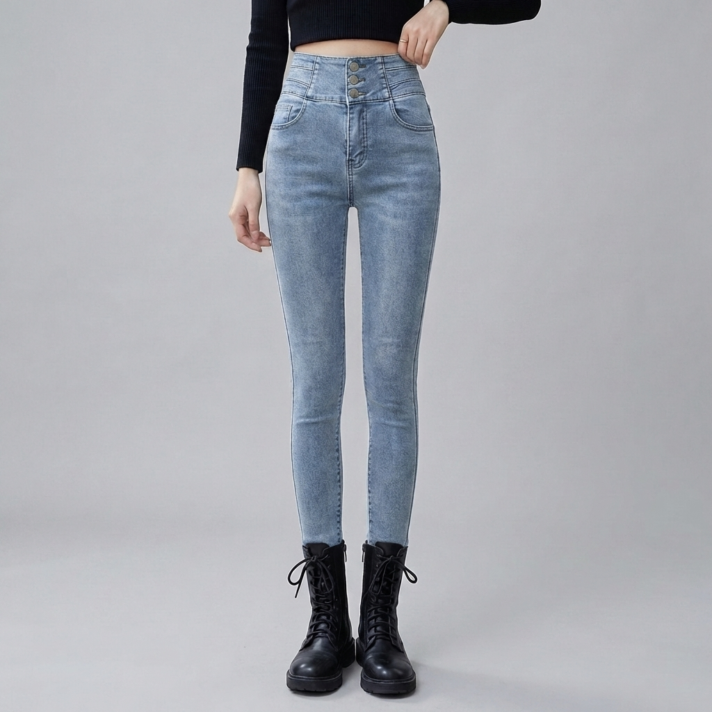 Jeans de alta cintura para mujeres