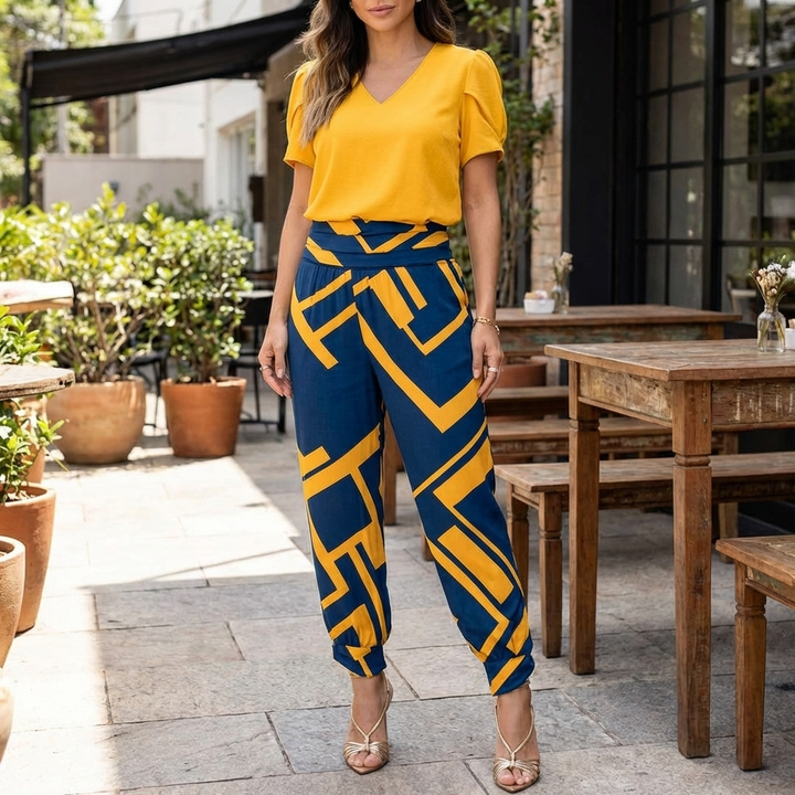 Conjunto Elegante y Cómodo de 2 Piezas para Mujeres