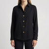 Camisa con Botones Delante con Almohadilla para Mujeres