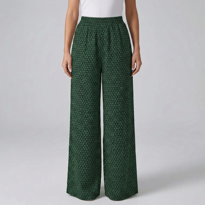 Pantalones Anchos de Cintura Alta Estampados