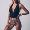 Bikini de Una Pieza con Pliegues Sexy para Mujeres