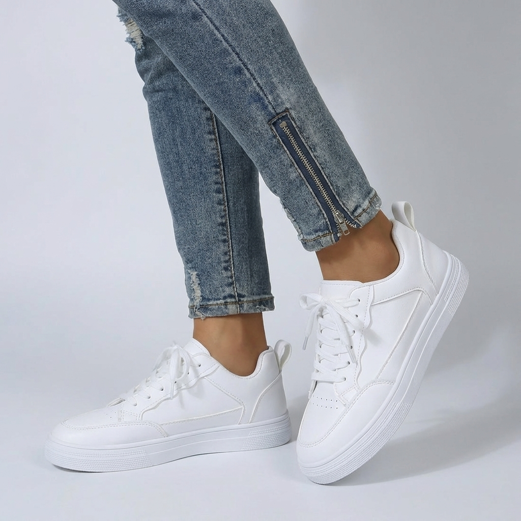 Zapatilla Baja con Cordones para Mujeres
