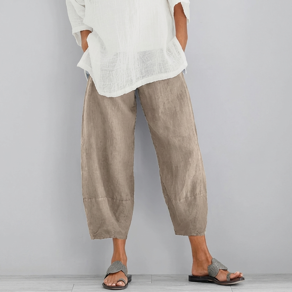 Pantalones Satinados Elegantes de Pierna Ancha