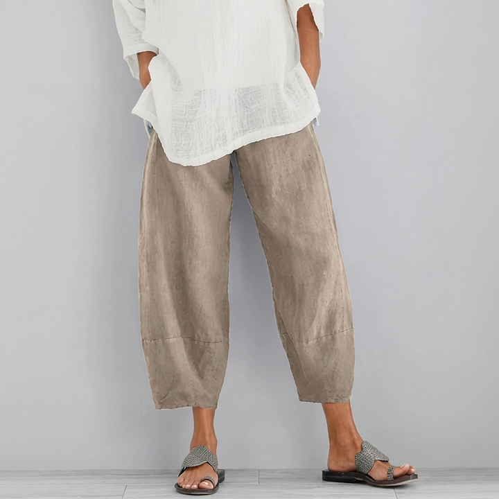 Pantalones Satinados Elegantes de Pierna Ancha