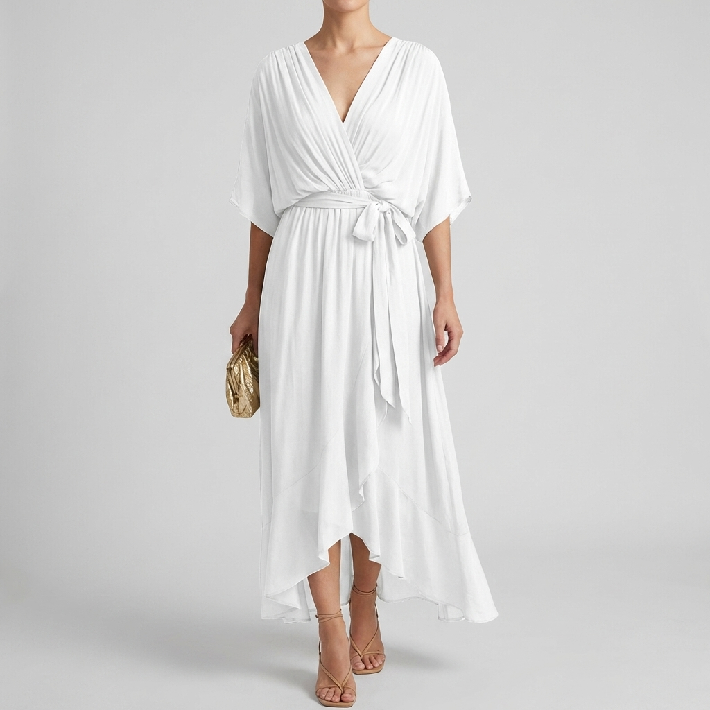 Vestido Envuelto Ligero Elegante para Mujeres