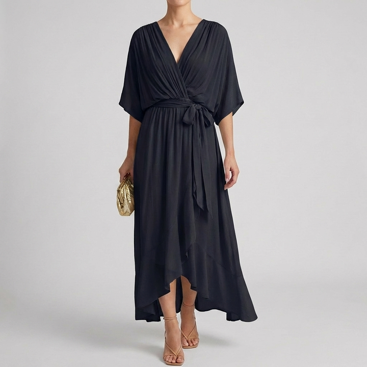 Vestido Envuelto Ligero Elegante para Mujeres