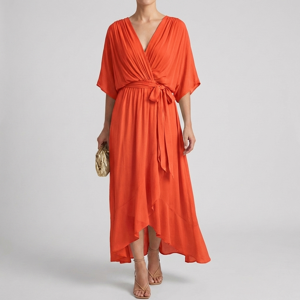 Vestido Envuelto Ligero Elegante para Mujeres