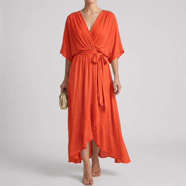 Vestido Envuelto Ligero Elegante para Mujeres